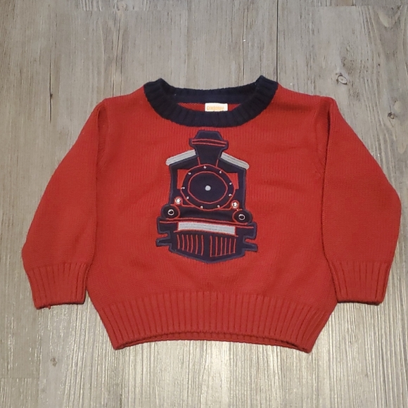 Gymboree | Infant Train Sweater | Red | 6-12 M - Picture 2 of 4